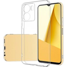 Kvy Vivo Y16 Kamera Korumalı Süper Silikon Şeffaf Kılıf