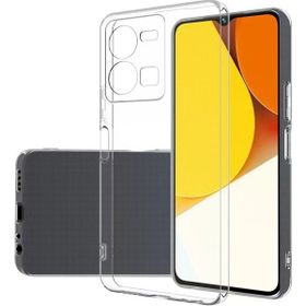 Kvy Vivo Y35 Kamera Korumalı Süper Silikon Şeffaf Kılıf