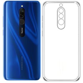 Kvy Xiaomi Redmi 8 Kamera Korumalı Süper Silikon Şeffaf Kılıf