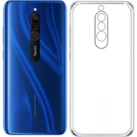 Kvy Xiaomi Redmi 8 Kamera Korumalı Süper Silikon Şeffaf Kılıf