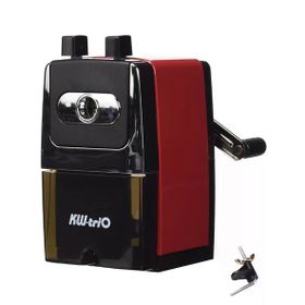 KW-Trio 0307A Kırmızı Metal Masa Kalemtıraşı