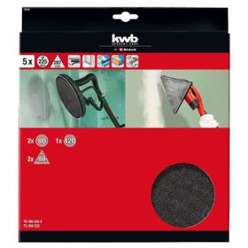 Kwb 491005 225 mm 5'li Paket Duvar Zımpara Kağıdı