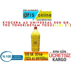 Kyocera 750 gr Universal Sarı Toner Tozu