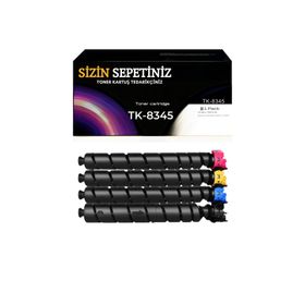 Kyocera Mita TK-8345 CMYK Taskalfa 2552CI 2553CI Muadil Toner Set