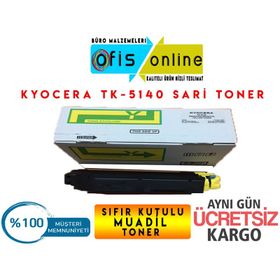 Kyocera TK-5140 Sarı Uyumlu Muadil Toner