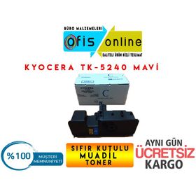 Kyocera TK-5240/1T02R7CNL0 Mavi Muadil Toner