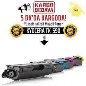 Kyocera TK-590 Sarı Muadil Toner