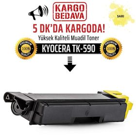 Kyocera TK-590 Sarı Muadil Toner