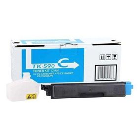 Kyocera TK-590C 1T02KVCNL0 Mavi Muadil Toner