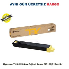 Kyocera TK-8115M Magenta Kırmızı Orjinal Ecosys M8124CİDN-M8130CİDN 6.000 Sayfa Fotokopi Toneri