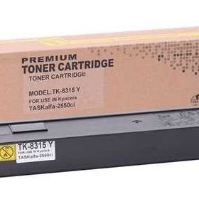 Kyocera TK-8315/1T02MVANL0 Sarı Muadil Fotokopi Toneri