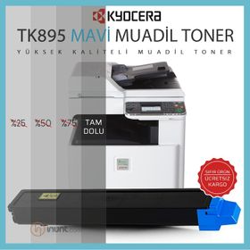 Kyocera TK-895/1T02K0CNL0 Mavi Muadil Toner