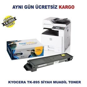 Kyocera TK-895K FS-C8020 FS-C8025 FS-C8520 FS-C8525 Siyah Muadil Toner