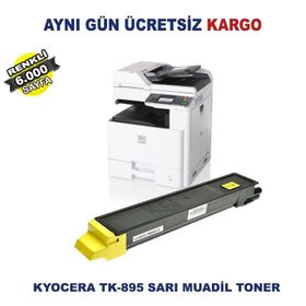 Kyocera TK-895Y FS-C8020 FS-C8025 FS-C8520 FS-C8525 Sarı Muadil Toner