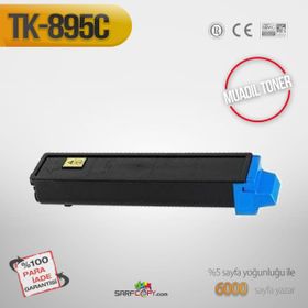 KyoceraTK-895 Mavi Muadil Toner FS-C8020-C8025-C8520-C8525