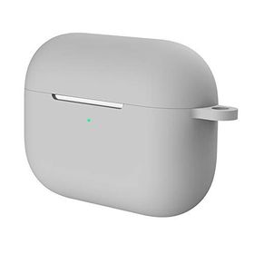 Kyver Apple Airpods Pro Gri Silikon Koruyucu Askılı Kılıf