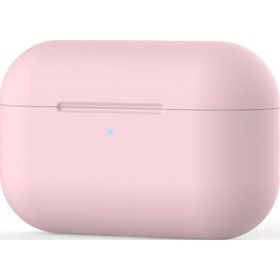 Kyver Apple Airpods Pro Pembe Silikon Koruyucu Askılı Kılıf