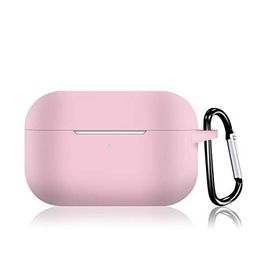 Kyver Apple Airpods Pro Pembe Silikon Koruyucu Askılı Kılıf