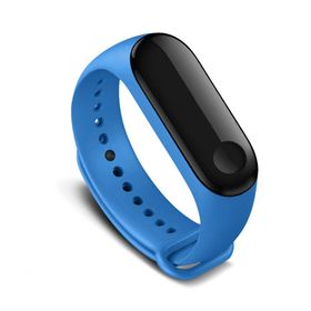 Kyver Mi Band 3 Mi Band 4 Akıllı Bileklik Uyumlu Mavi Kordon Kayış