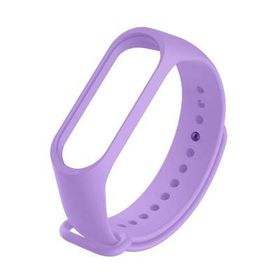 Kyver Mi Band 3 ve 4 Uyumlu Lila Silikon Kordon Kayış