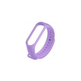 Kyver Mi Band 3 ve 4 Uyumlu Lila Silikon Kordon Kayış