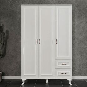 Kzn Home 3 Kapaklı 2 Çekmeceli Country Gardırop