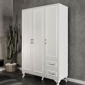 Kzn Home 3 Kapaklı 2 Çekmeceli Country Gardırop