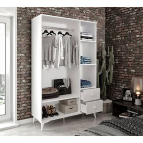 Kzn Home Akasya 3 Kapaklı 2 Çekmeceli Mdf Gardrop