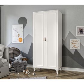 Kzn Home Kartopu 2 Kapaklı Country Meşe Gardrop