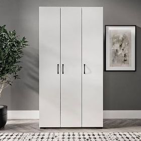 Kzn Home Soft 3 Kapaklı Beyaz Gardırop