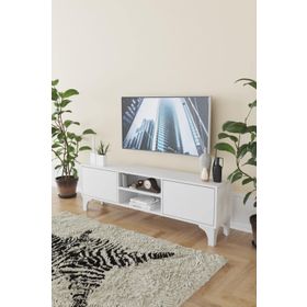 KZY Romeo Beyaz Tv Sehpası