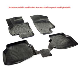 L.Locker Audi A6 2011-2014 Siyah 3D Araca Özel Havuzlu Paspas