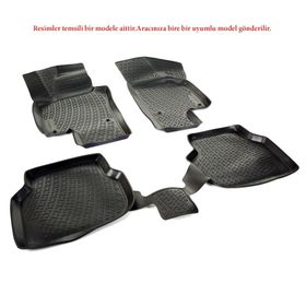 L.Locker Toyota Yaris 2013 ve Sonrası Siyah 3D Araca Özel Havuzlu Paspas