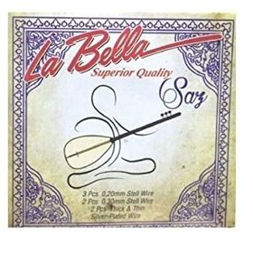 La Bella 0,20 Uzun Sap Bağlama Takım Tel