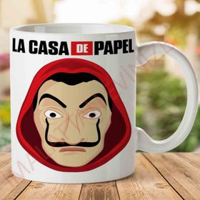 La Casa De Papel Máscara De Dali Baskılı Kupa