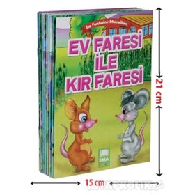 La Fontaine Masalları 10 Kitap Takım - Küçük Boy - lafontein jean de la fontaine