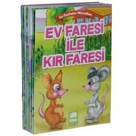 La Fontaine Masalları 10 Kitap Takım - Küçük Boy - lafontein jean de la fontaine