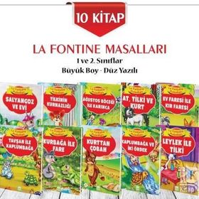 La Fontaine Masalları 10 Kitap Takım - Küçük Boy - lafontein jean de la fontaine