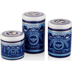 La Medore Blue Banube 16x13.8x10 cm 3'lü Kavanoz Seti