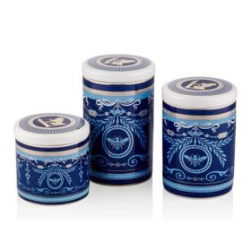 La Medore Blue Banube 16x13.8x10 cm 3'lü Kavanoz Seti