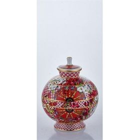 La Medore Lilyum Desenli 15x15x19 cm 2 lt Small Tombul Şişe