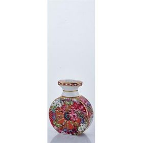 La Medore Lilyum Desenli 240 ml 10x3.5x12 cm Medium Parfüm Şişesi
