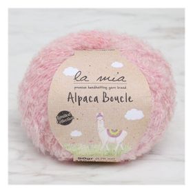 La Mia Alpaca Boucle 34387 L332 50 gr Pembe El Örgü İpi