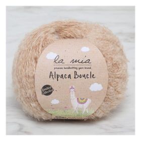 La Mia Alpaca Boucle 34389 L308 50 gr Bej El Örgü İpi