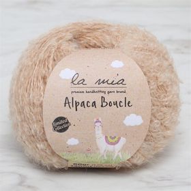 La Mia Alpaca Boucle 34389 L308 50 gr Bej El Örgü İpi