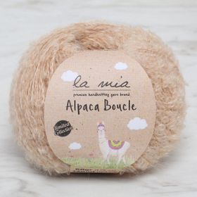 La Mia Alpaca Boucle 34389 L308 50 gr Bej El Örgü İpi