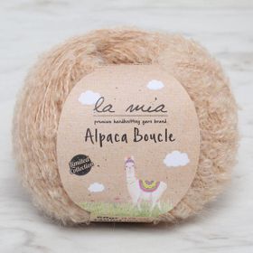 La Mia Alpaca Boucle 34389 L308 50 gr Bej El Örgü İpi