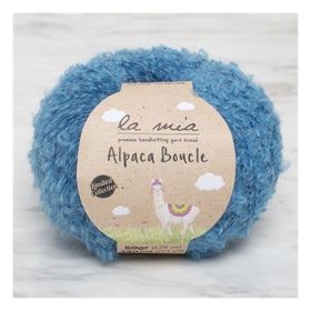 La Mia Alpaca Boucle 34390 L339 50 gr Mavi El Örgü İpi