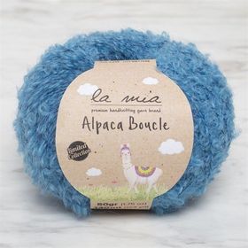 La Mia Alpaca Boucle 34390 L339 50 gr Mavi El Örgü İpi