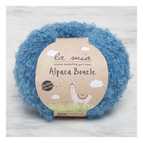 La Mia Alpaca Boucle 34390 L339 50 gr Mavi El Örgü İpi